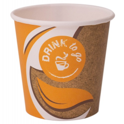 Super Eco vaso Cartón Blanco 100ml - Personalizado todo color