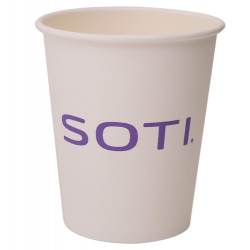 Super Eco vaso Cartón Blanco 180ml - Impresión directa 1 color