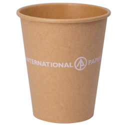 Super Eco vaso Cartón Marrón 180ml - Impresión directa 1 color