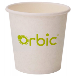 Super Eco vaso Cartón Blanco 100ml - Impresión directa 1 color