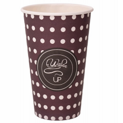 Super Eco vaso Cartón Blanco 400ml - Personalizado a todo color