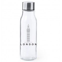 Botella Bahari Cristal Borosilicato 550ml - Impresión Circular 1 color