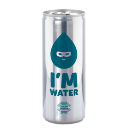 Lata de agua 2% de Gas 25cl - Impresión directa 1 color