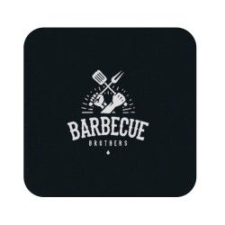 Posavasos Cuadrado Negro 400 g/m² - Impresión 1 cara