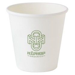 Vaso PE cartón blanco 100ml - Impresión directa 1 color