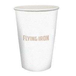 Vaso PE cartón blanco 400ml - Impresión directa 1 color