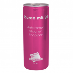 Lata de agua 6% de Gas 25cl - Impresión directa todo color