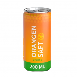 Lata de Zumo Naranja 20cl - Impresión directa